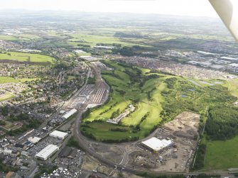 Oblique aerial view of Bathgate Golf Course, taken from the NW.