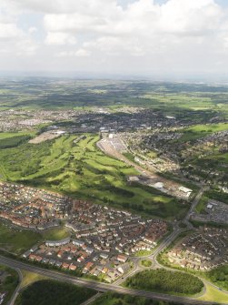 Oblique aerial view of Bathgate Golf Course, taken from the SE.