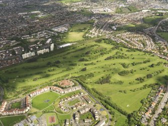 Oblique aerial view of Kingsknowe Golf Course, taken from the SSW.