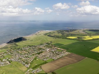 General oblique aerial view of Muirfield Golf Course, taken from the S.