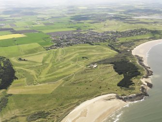 General oblique aerial view of Muirfield Golf Course, taken from the N.