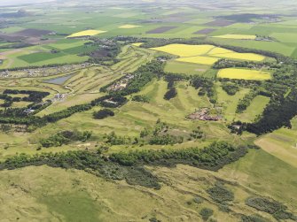 General oblique aerial view of Muirfield Golf Course, taken from the NW.