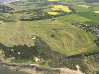 Oblique aerial view of Muirfield Golf Course, taken from the W.