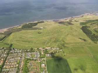 General oblique aerial view of Muirfield Golf Course, taken from the SSE.