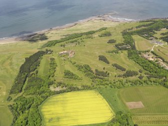 General oblique aerial view of Muirfield Golf Course, taken from the SSE.