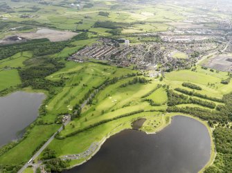 Oblique aerial view of Coatbridge Golf Course, taken from the SW.