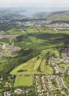 Oblique aerial view of Bearsden Golf Course, taken from the E.