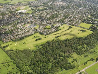 Oblique aerial view of Bearsden Golf Course, taken from the SW.