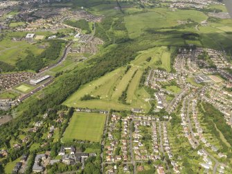 Oblique aerial view of Bearsden Golf Course, taken from the ESE.