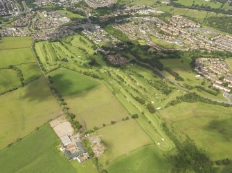 Oblique aerial view of Clydebank and District Golf Course, taken from the ENE.