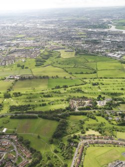 Oblique aerial view of Clydebank and District Golf Course, taken from the N.