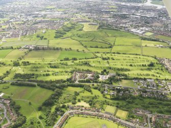 Oblique aerial view of Clydebank and District Golf Course, taken from the N.