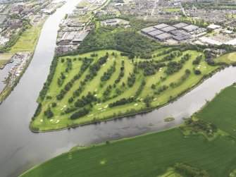 Oblique aerial view of Renfrew Golf Course, taken from the WNW.