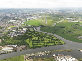 General oblique aerial view of Renfrew Golf Course, taken from the NE.