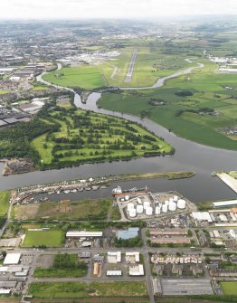 General oblique aerial view of Renfrew Golf Course, taken from the NE.