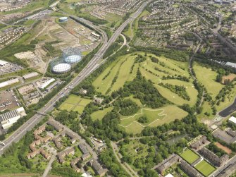 Oblique aerial view of Alexandra Park Golf Course, taken from the SW.