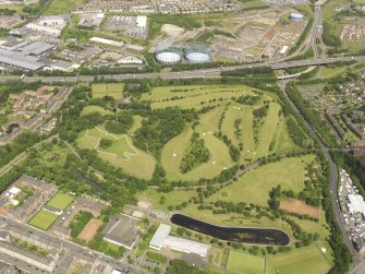 Oblique aerial view of Alexandra Park Golf Course, taken from the SSE.