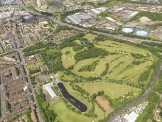 Oblique aerial view of Alexandra Park Golf Course, taken from the SE.