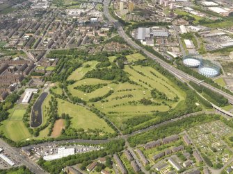 Oblique aerial view of Alexandra Park Golf Course, taken from the E.