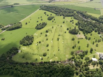 Oblique aerial view of Dundas Park Golf Course, taken from the N.