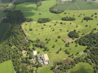 Oblique aerial view of Dundas Park Golf Course, taken from the SSW.