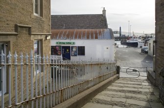 View of rear elevation of 8 Victoria Street, Stromness, taken from the WNW.