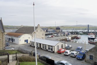 General view of the Pierhead Buildings, Stromness, taken from the SW.