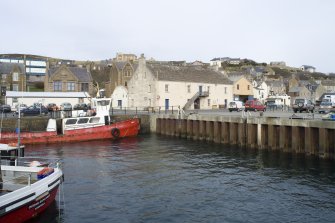 General view of the Pierhead Buildings, Stromness, taken from the SSE.