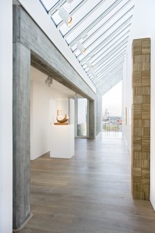 Interior view of first floor gallery space at The Pier Arts Centre.