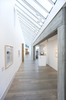 Interior view of first floor gallery space at The Pier Arts Centre.