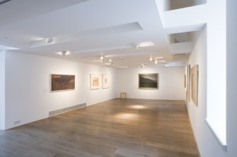 Interior view of first floor gallery space at The Pier Arts Centre.