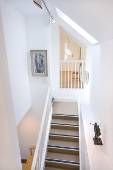 Interior view of first floor gallery space at The Pier Arts Centre.