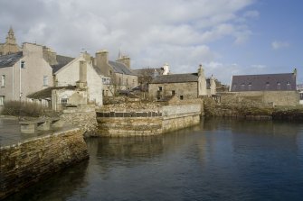 View of old quays, Victoria Street, Stromness, taken from the SSE.