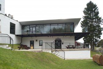 View of the modern extension to the north side of the Kenmore Hotel, taken from east