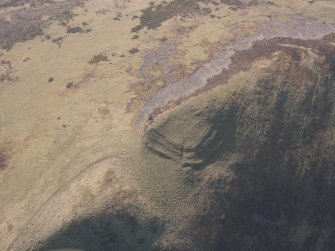 Oblique aerial view of Ben Effrey fort, looking W.