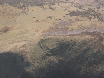 Oblique aerial view of Ben Effrey fort, looking WSW.