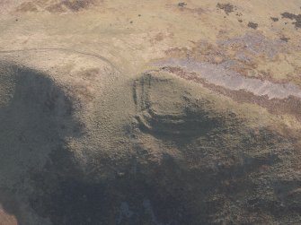 Oblique aerial view of Ben Effrey fort, looking SW.