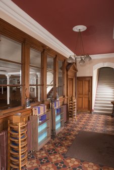 Interior. Ground floor, lobby, view from north