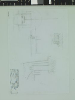 Paxton Glen, Sluice and bridge,  plan and details, sheet 3 of 3