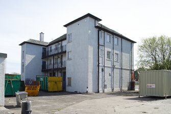 View of the side and rear elevations of the Northern Fire Station, taken from the north west.