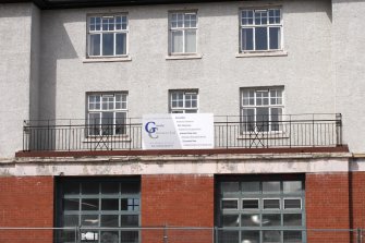 Detail of south face of building