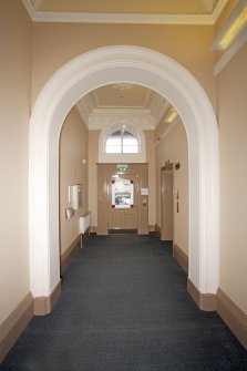 Interior. Ground floor. Entrance vestibule from north.