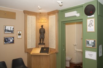 Ground floor. Gallery 7. Roll of honour 1939-45 and disabled toilet partition.
