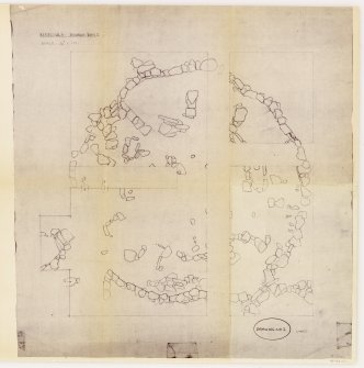 Bruach Ban 1 excavations: Drawing no. 1.