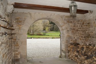 Interior. Ground floor, entrance porch, view from west