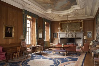 Interior. 1st floor, saloon, view from south east