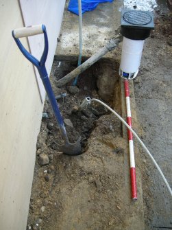 Digital photographs taken during the historic building survey on 92-93 High Street in Haddington