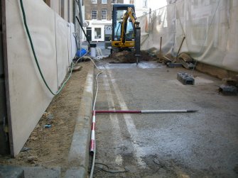 Digital photographs taken during the historic building survey on 92-93 High Street in Haddington