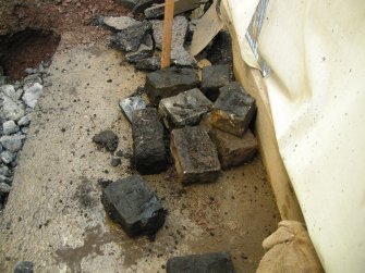 Digital photographs taken during the historic building survey on 92-93 High Street in Haddington