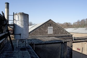 Boiler house, view from roof of bonded warehouse to south